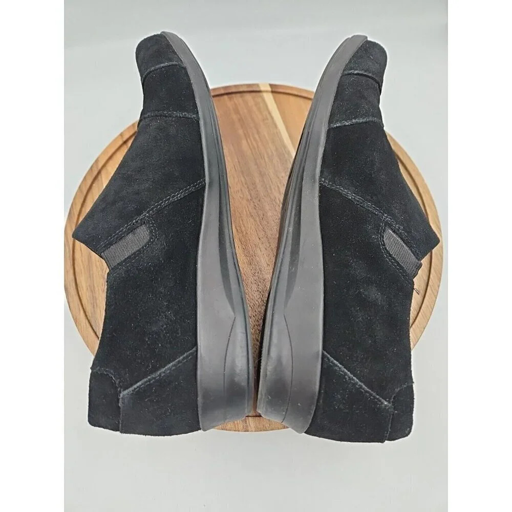 Naturalizer Natural Soul Shoes Womens 9.5 M Black Suede Slip On Zip - Picture 7 of 7